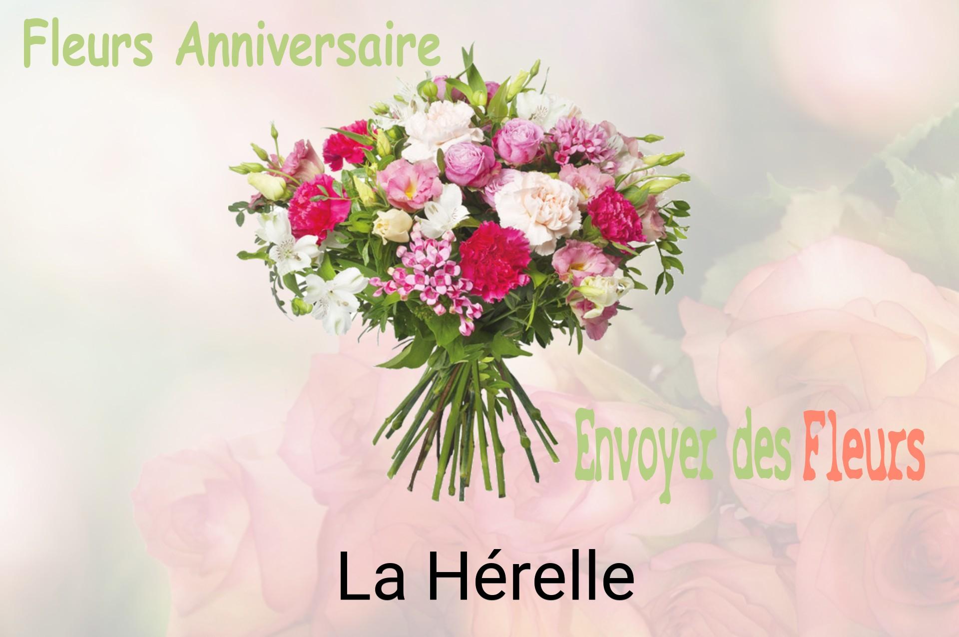 Bouquet de fleurs d’anniversaire livré à La Hérelle